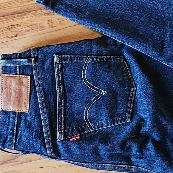 Levi's 501 Skinny - Dark Wash Denim - Picture 5 of 7